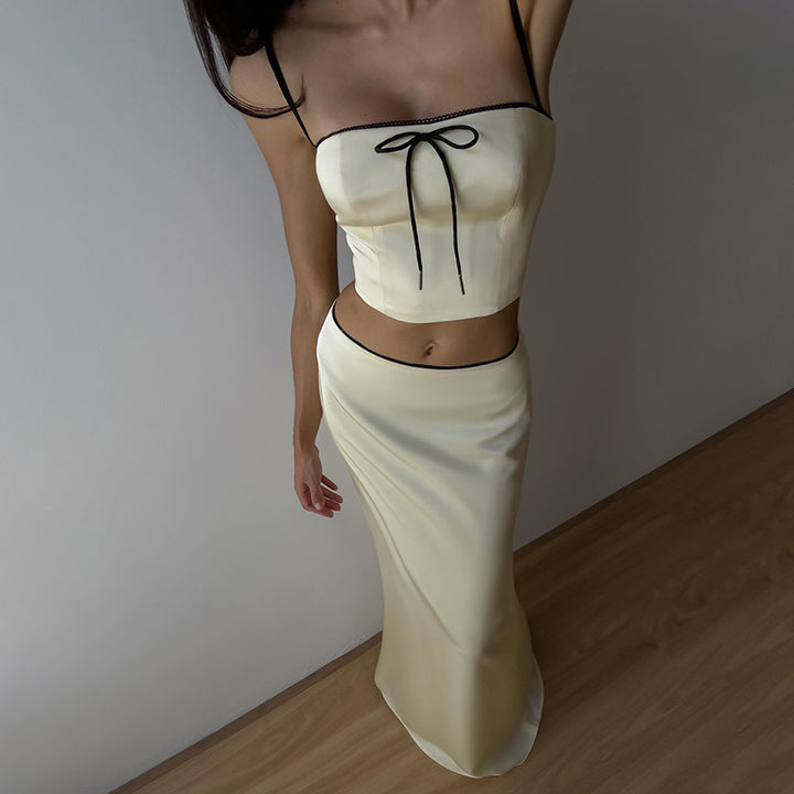 Dame Elegant To-delt A-linje Maxi Kjole Stilla