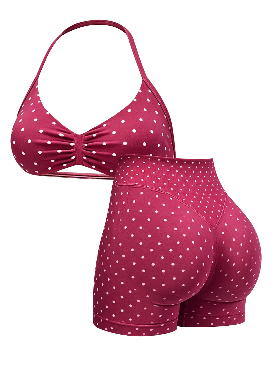 Dame Sporty bikini sæt med højelastisk materiale og justerbare stropper Skovae
