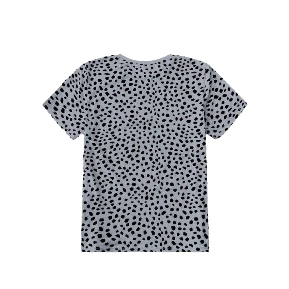 Dame afslappet T-shirt med prikkemønster Stilla
