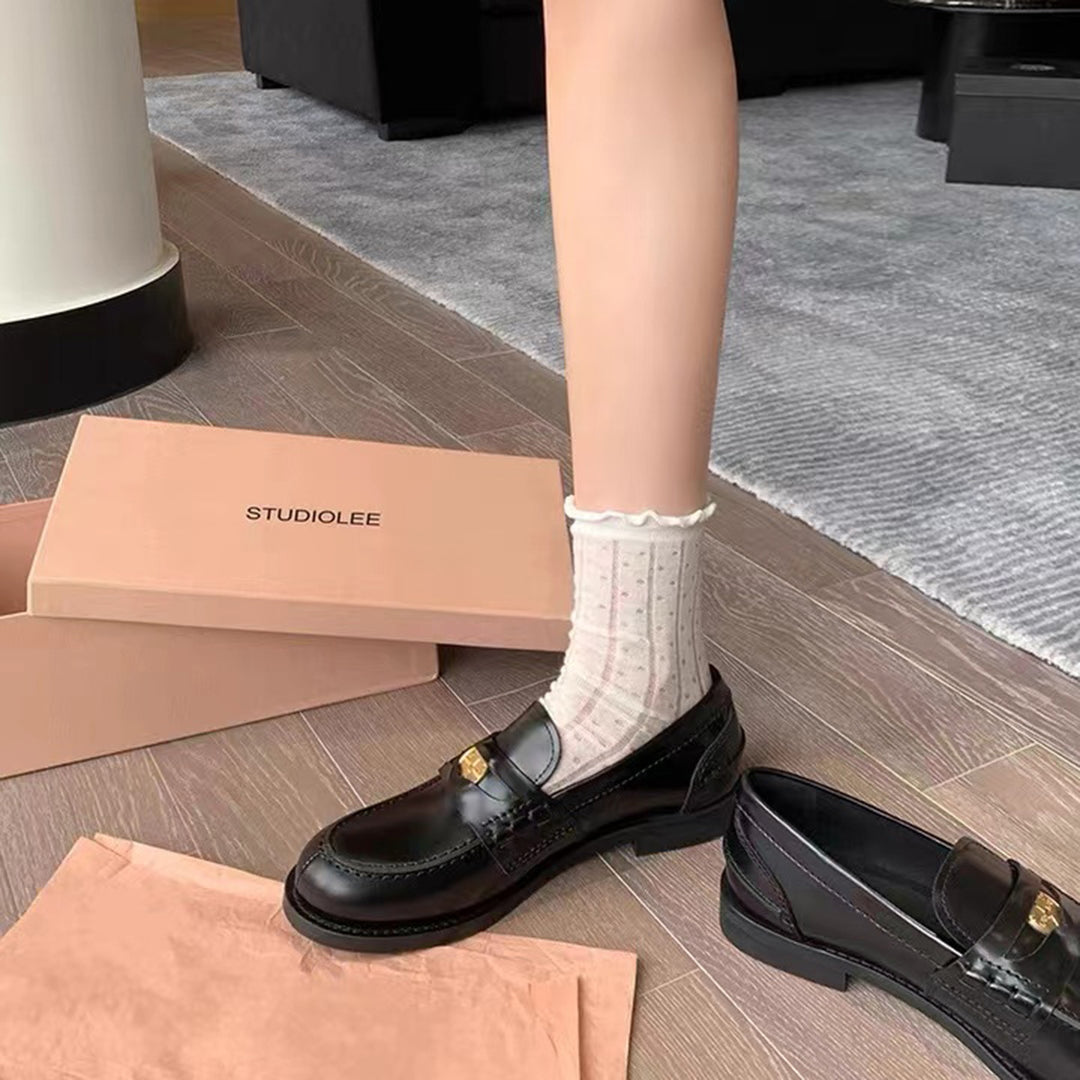 Dame klassiske læder slip-ons Stilla