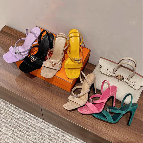 Femme Stilfulde Slingback Hælsandaler Stilla