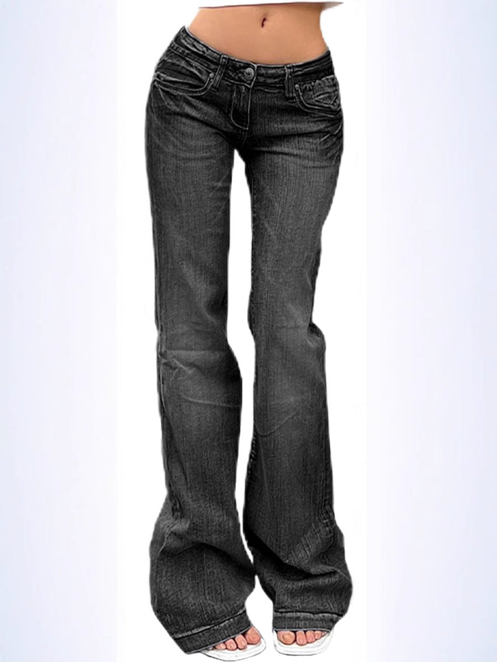 Dame Flared Jeans med bred ben og moderne design Stilla