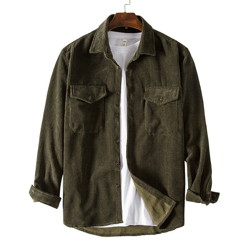 Herrer Corduroy Overskjorte Stilla