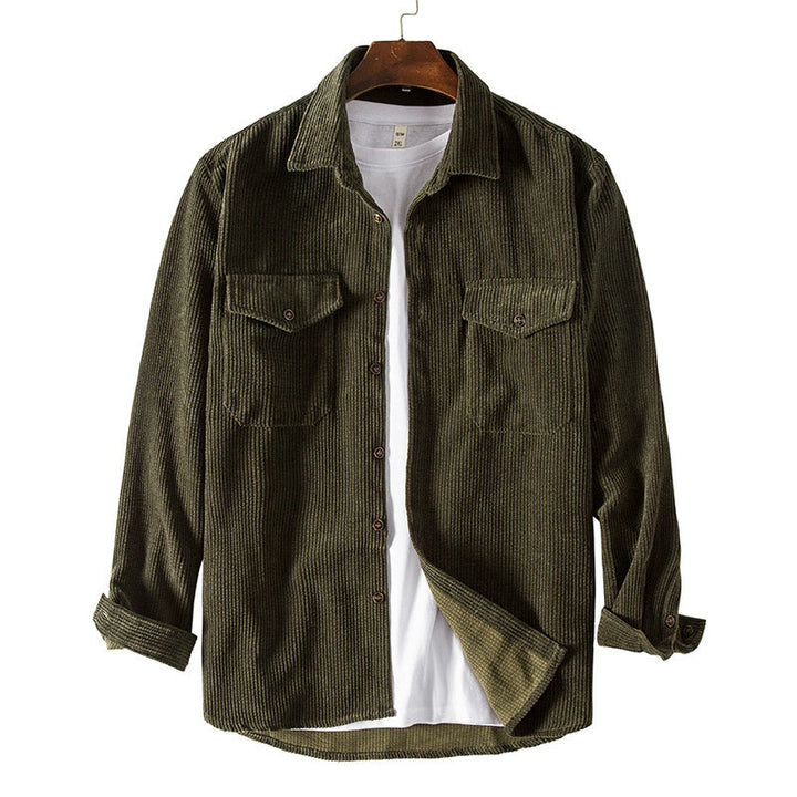 Herrer Corduroy Overskjorte Stilla