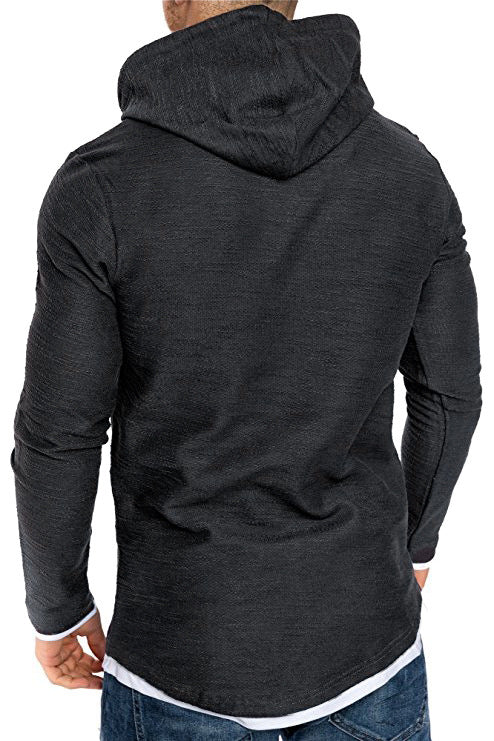 Herrer Stilfuld Langærmet Hoodie Top Stilla