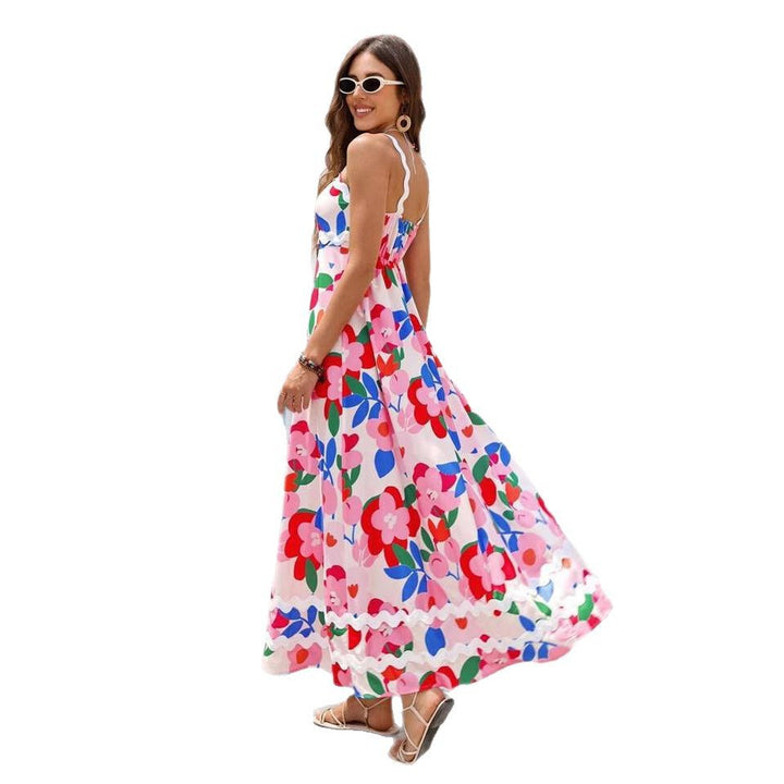 Dame Blomster Maxi Kjole Stilla