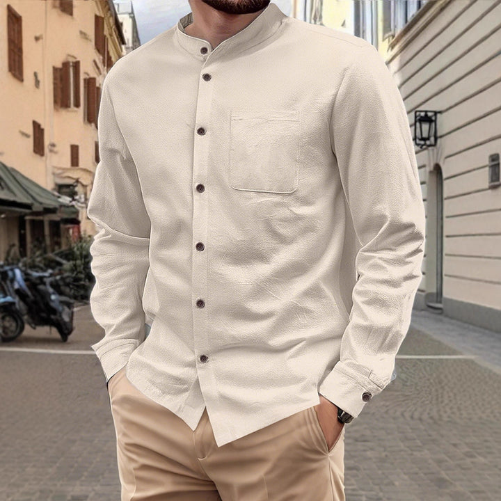 Herren Elegant og tidløst skjorte lavet af åndbart bomuldsblanding Stilla