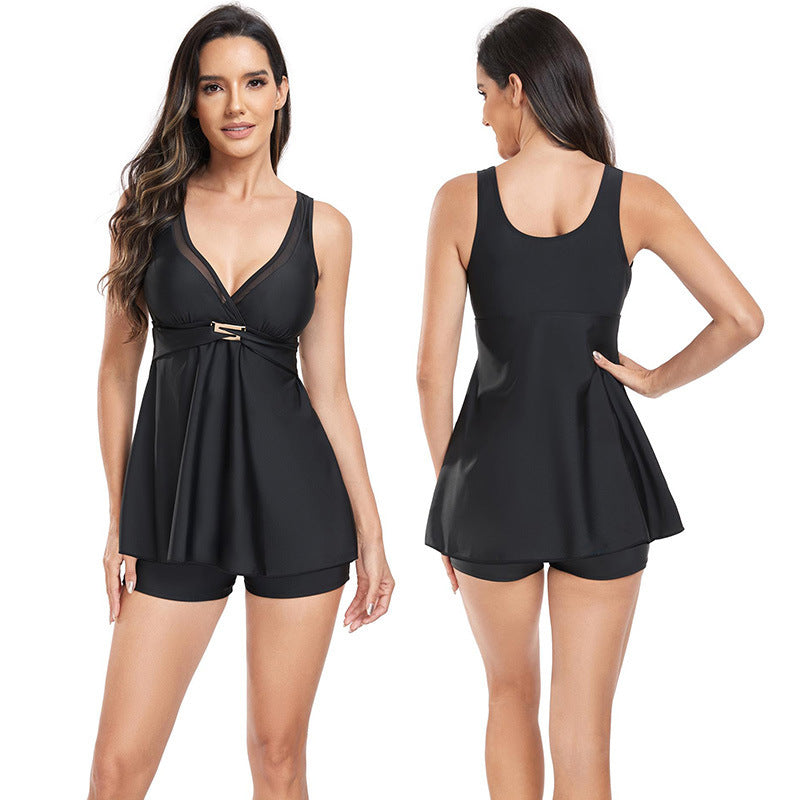 Dame Badetøj Tankini-sæt med elegant snit og støttende bustier Stilla