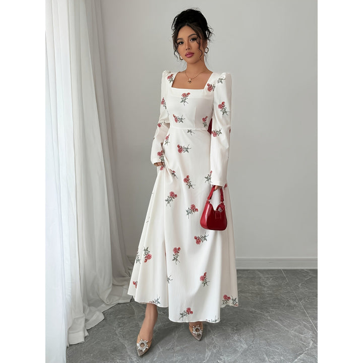 Dame maxikjole med blomsterprint Skovae