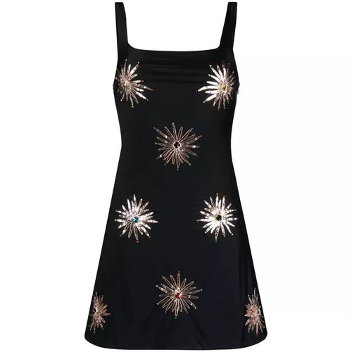 Dame casual kjole med glitrende pailletter og trendy snit
