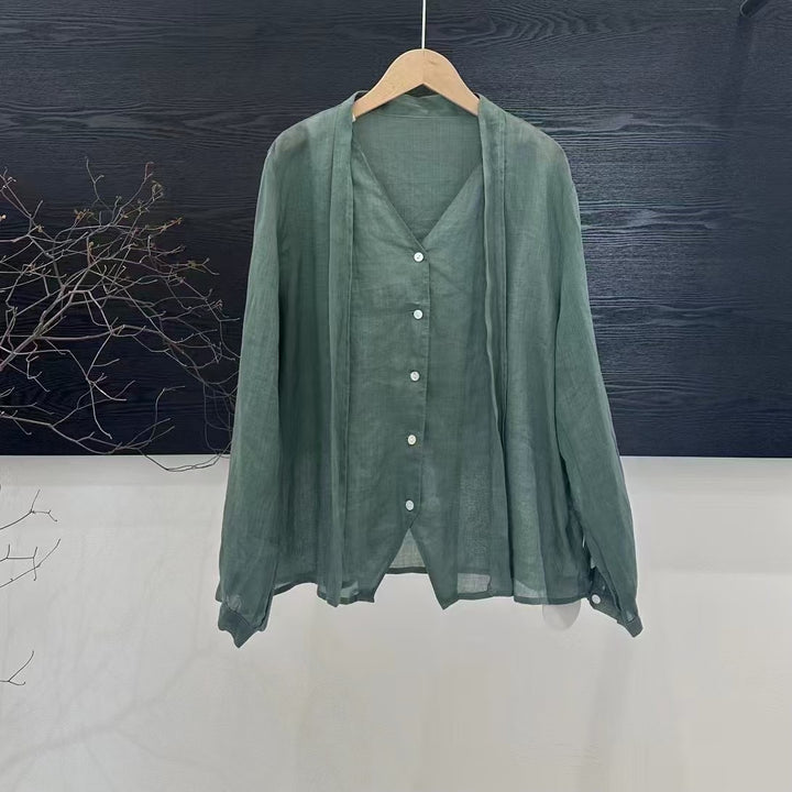 Femme Let Button-Down Lagdelt Bluse Stilla