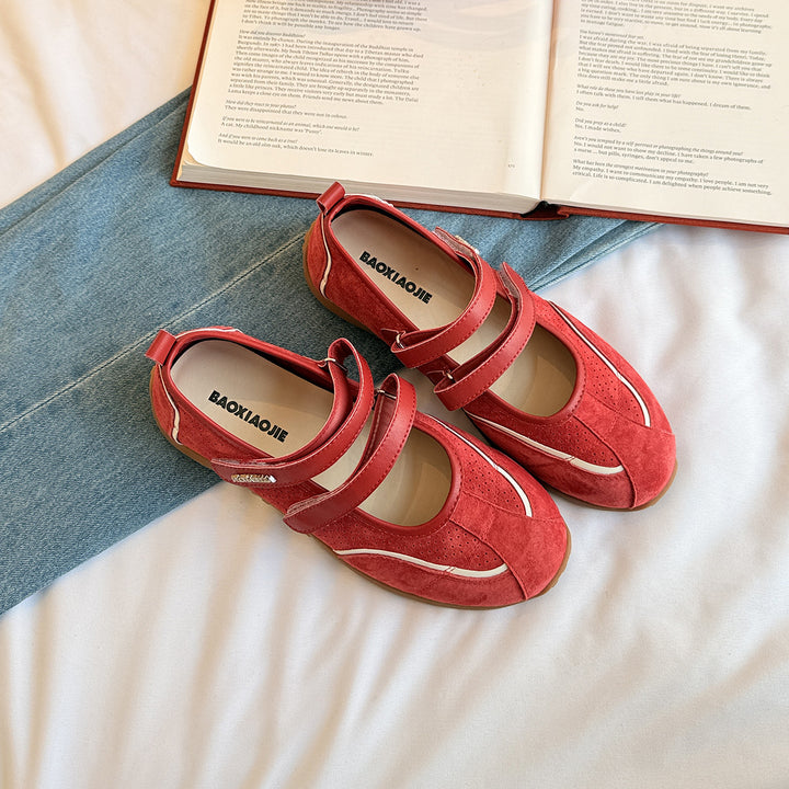 Dame Slip-On Komfort Ballerinas med stilfuldt remdesign Stilla