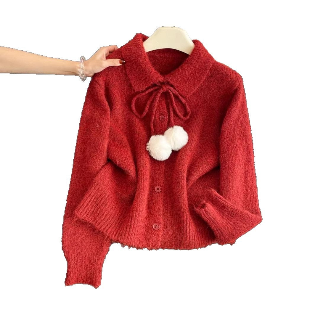 Dame legesyge cardigan med stor krave Stilla