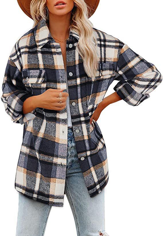 Dame Casual Ternede Overshirt Jakke Stilla