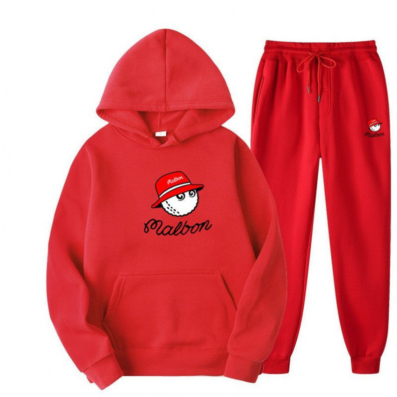 Kvinders fritids hoodie sæt med legende grafisk design og praktiske lommer Skovae