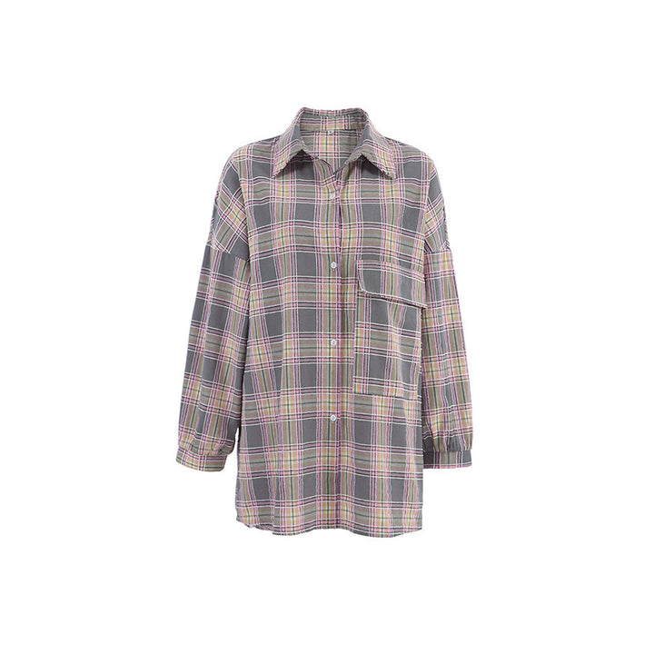 Femme Fritids Ternet Button-Up Skjorte Stilla