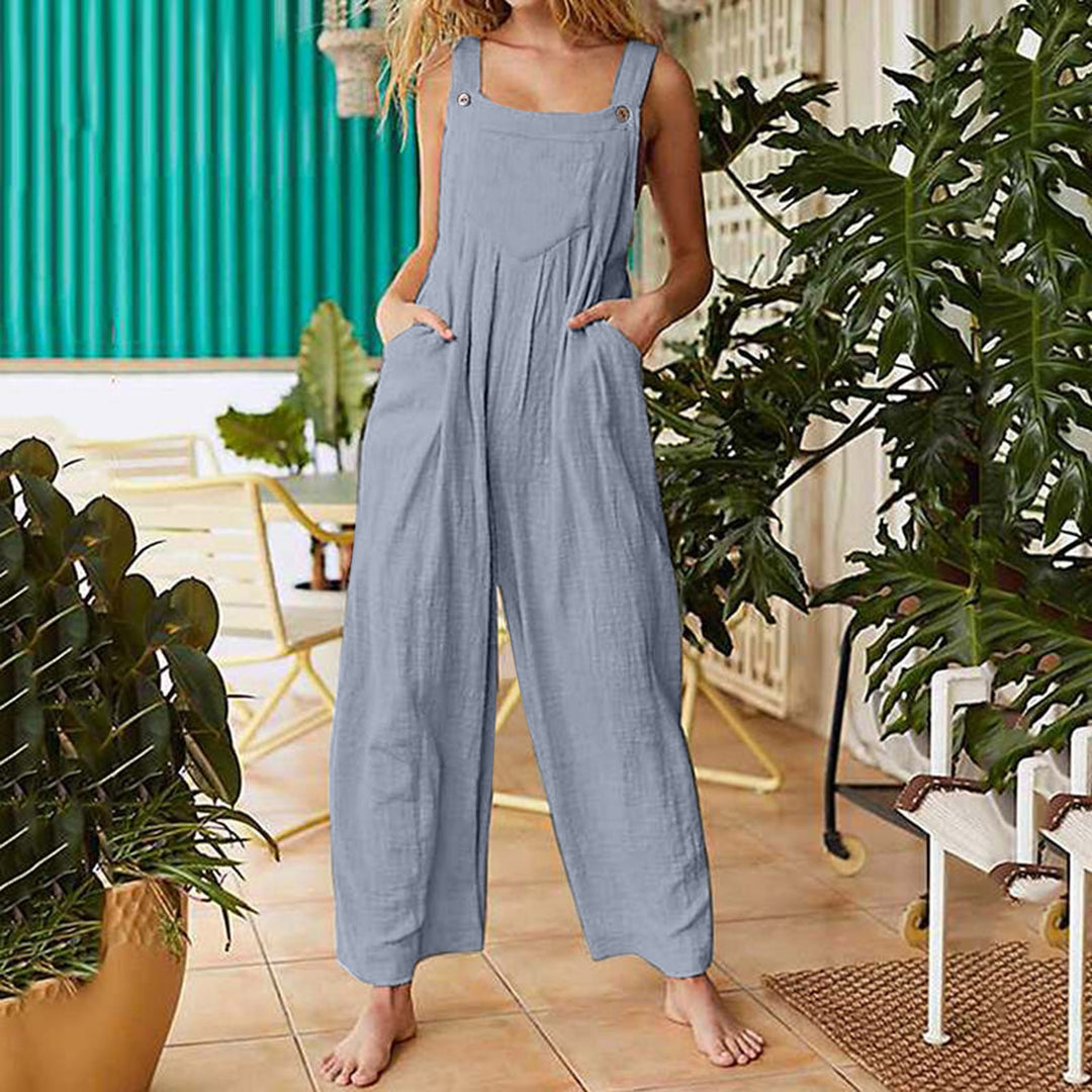 Femme Let Linned Bukser Stilla