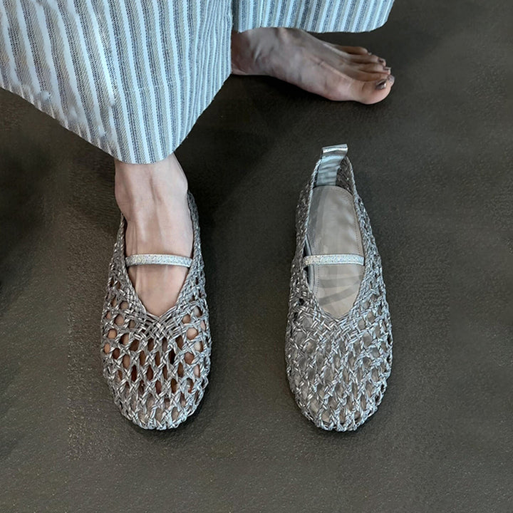 Dame Stilfulde Vævede Slippers Stilla
