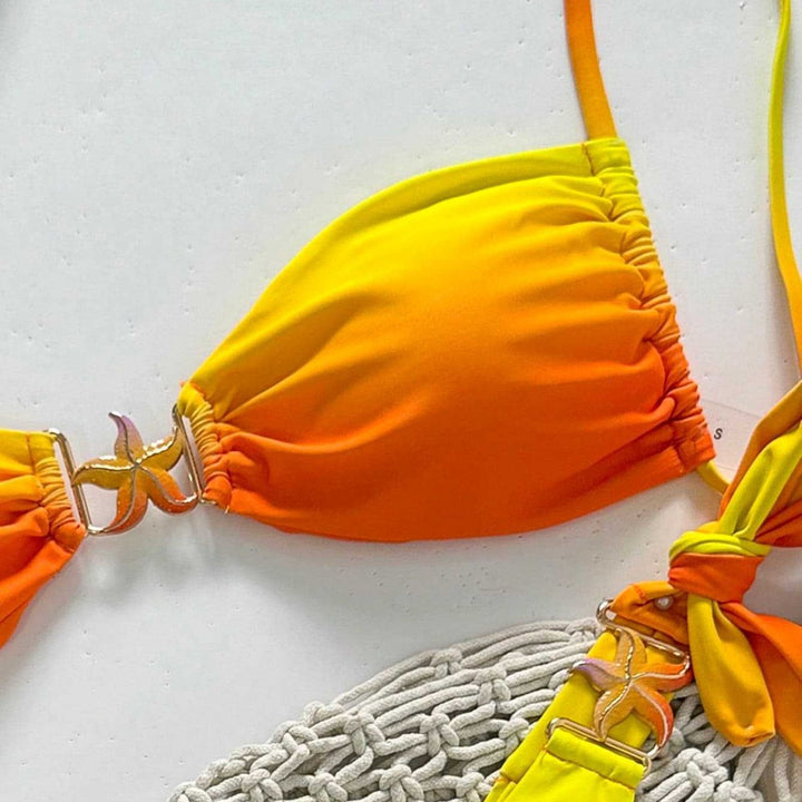 Dame bikini sæt med smart glimmer detalje Skovae