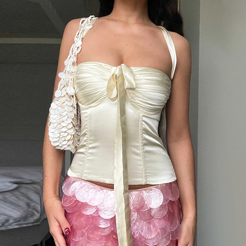 Dame Satin Halterneck Top Stilla