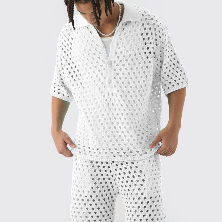 Unisex net-T-shirt med kort ærme Stilla