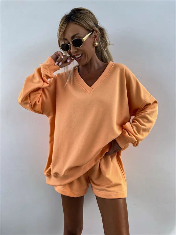 Stilla | Casual Loose Top Sports Shorts Sæt