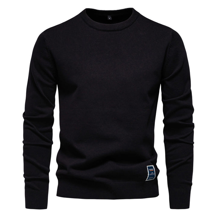 Herre klassisk rundhalset sweater lavet af høj kvalitet bomuld Stilla