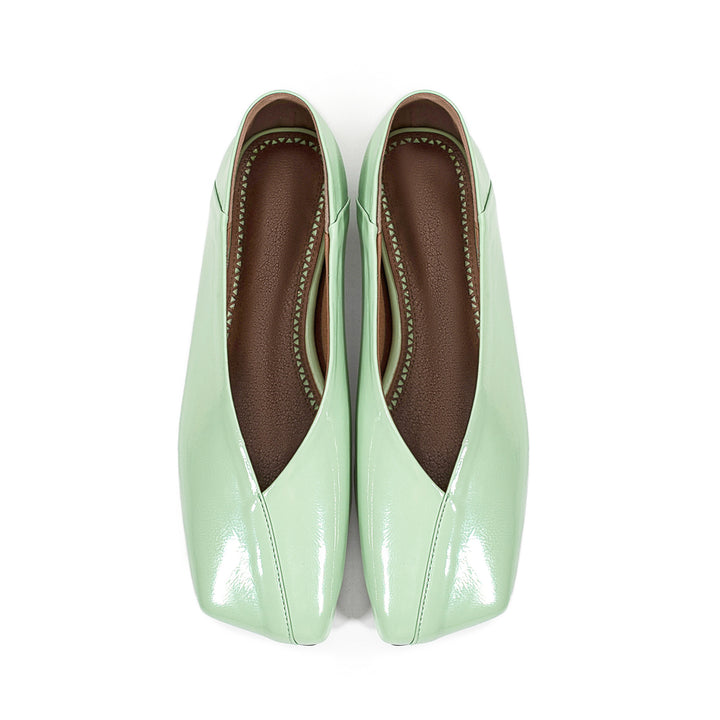 Femme Stilfulde Kvadratåede Ballerinas Stilla