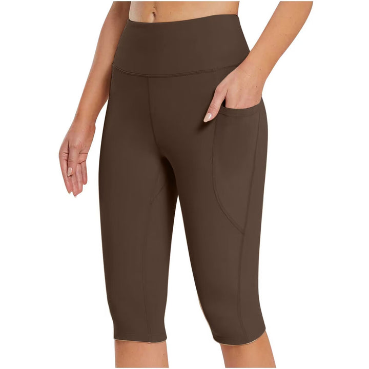Dame sporty capri-bukser med praktiske sidelommer Stilla