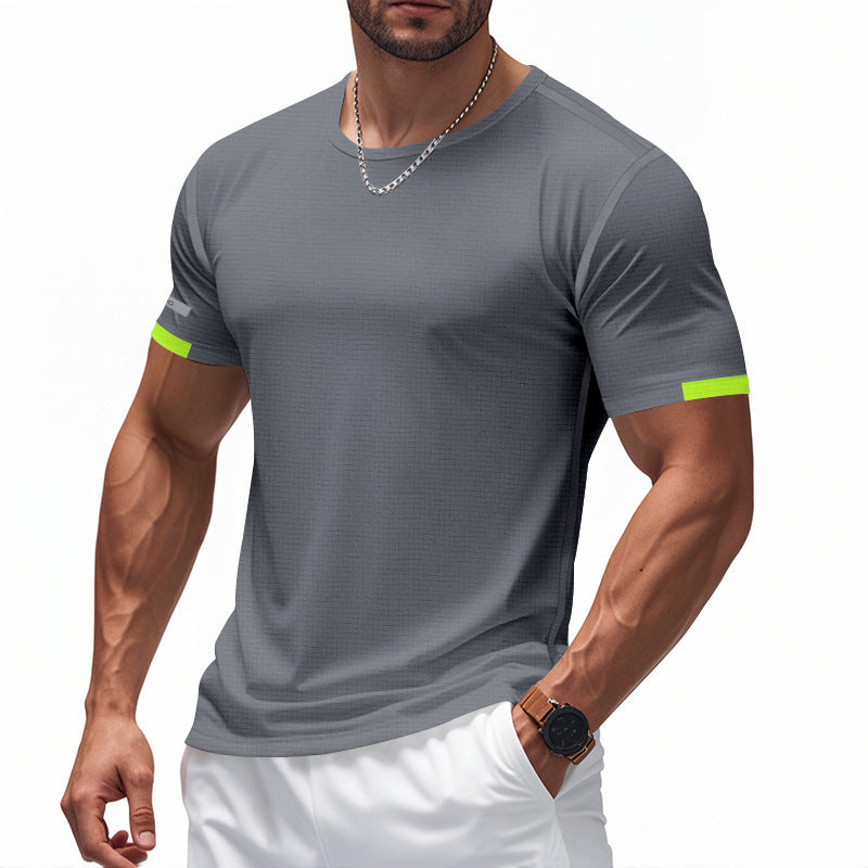 Herre åndbart sport T-shirt med reflekterende elementer Stilla