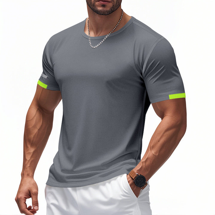 Herre åndbart sport T-shirt med reflekterende elementer Stilla