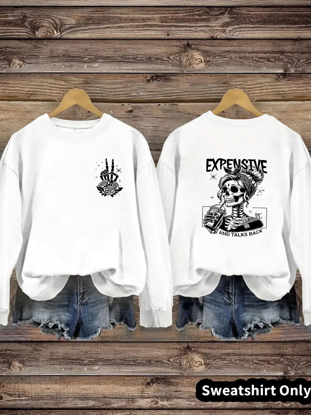Kvinders sweatshirts med kreativt design og afslappet pasform Stilla