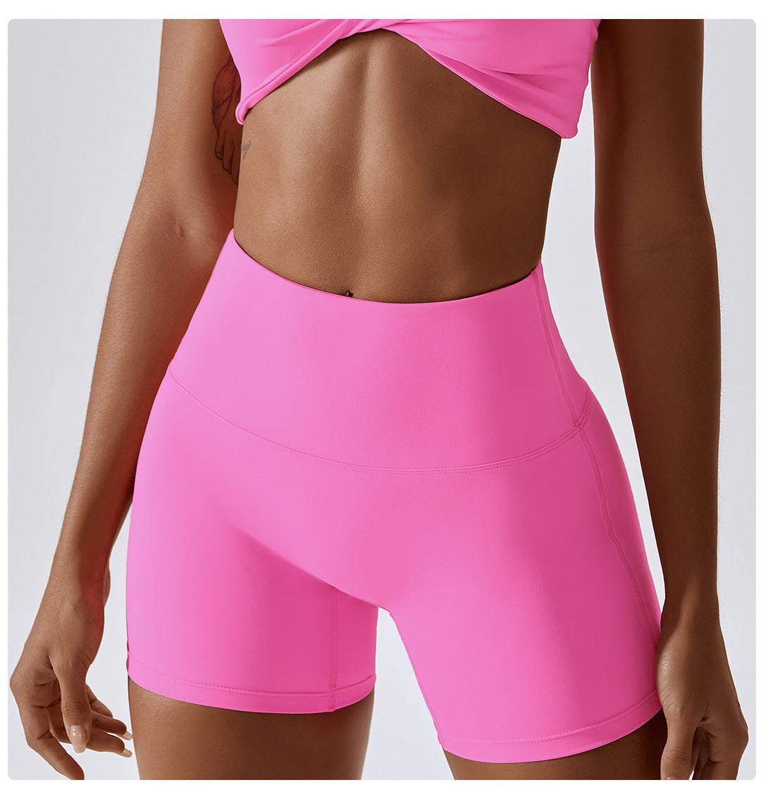 Stilla | Farve Nude Feel Yoga Shorts Høj Talje Tætte Sports Leggings Til Hofte Løftende Løb Workout