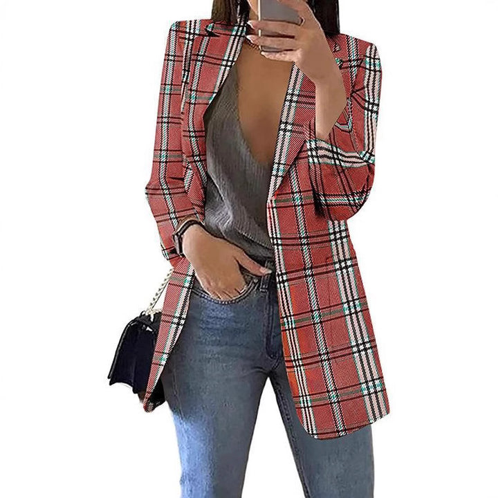 Dame ternet blazer med moderne snit Stilla