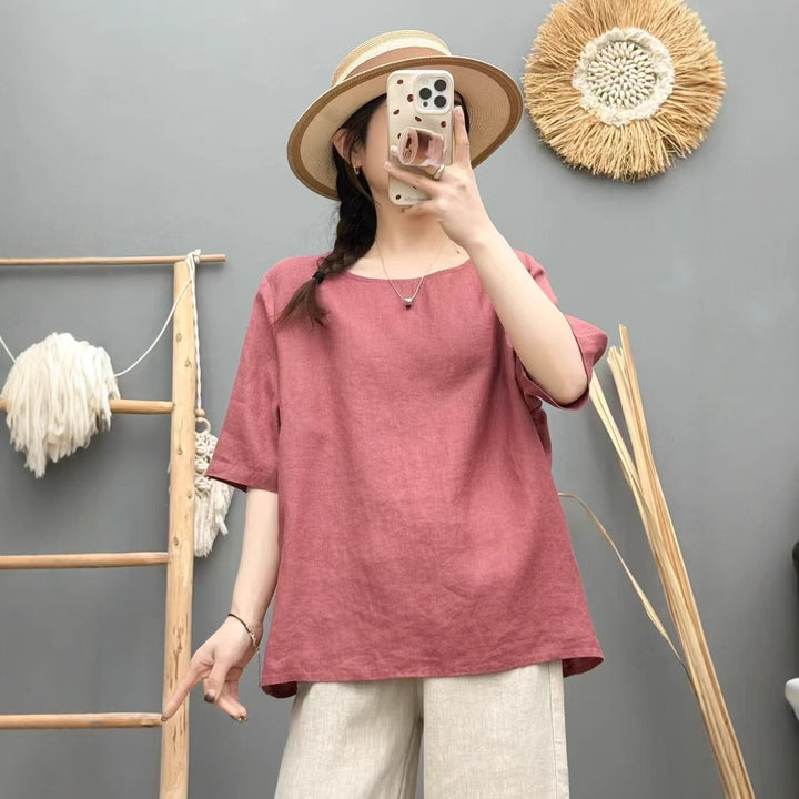 Dame Relaxed Fit Linned Oversized Top Stilla