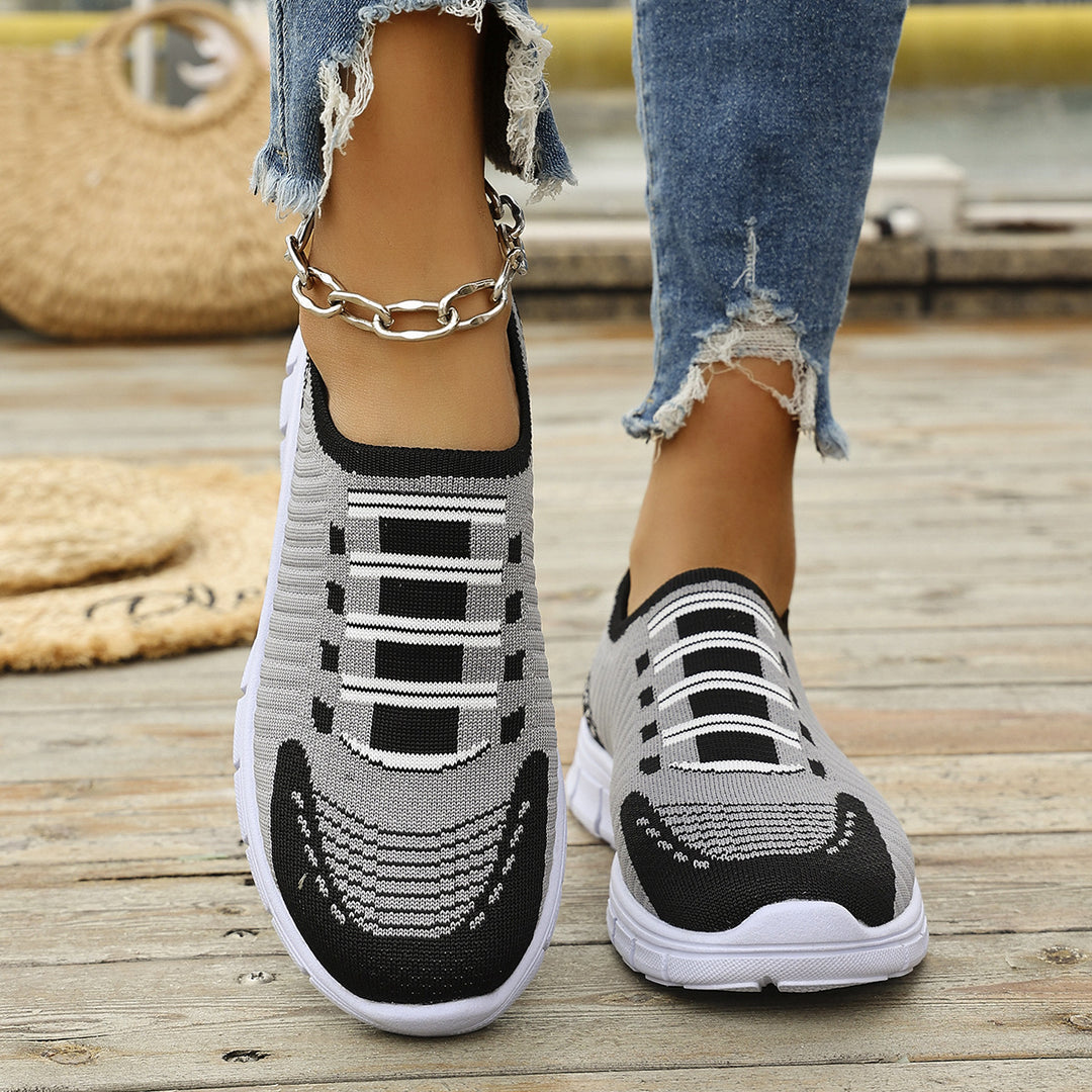 Dame Sneakers i moderne tekstildesign med åndbar strikstruktur Stilla