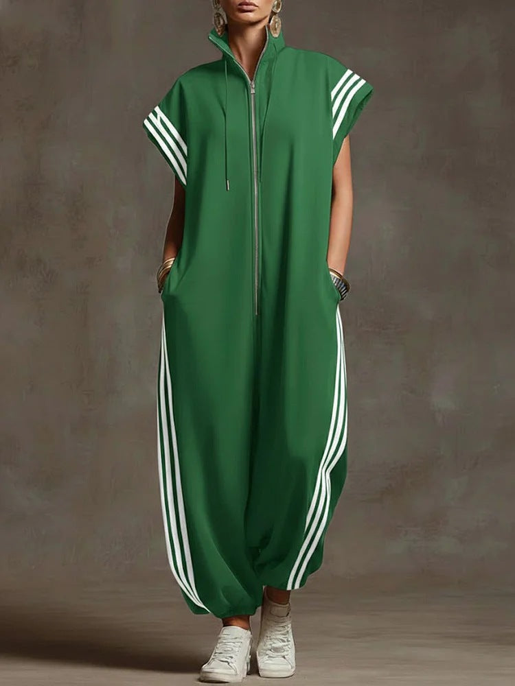 Dame Stylish Jumpsuit med moderne kontraster Skovae