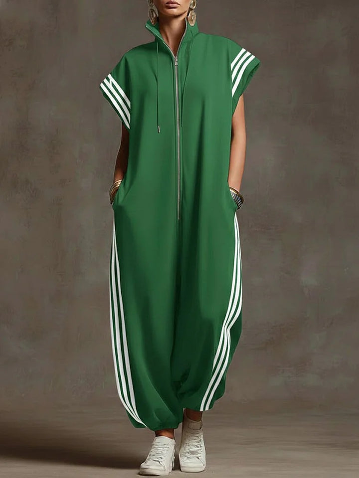 Dame Stylish Jumpsuit med moderne kontraster Skovae