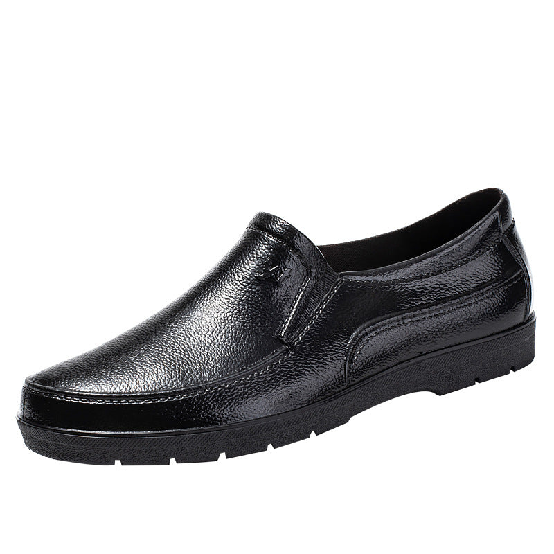 Herre elegante og komfortable slippers i læder med skridsikker sål Stilla