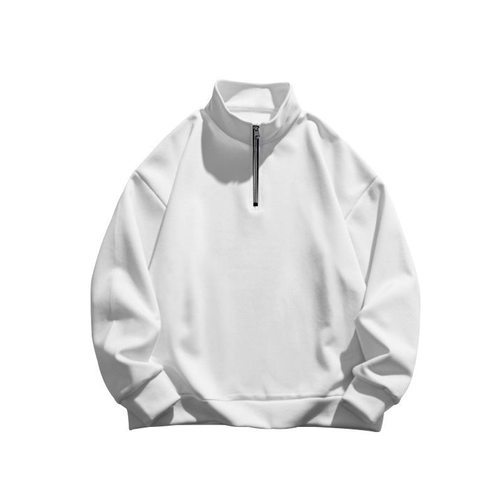Dame sweatshirt med halv lynlås og oversized pasform Stilla