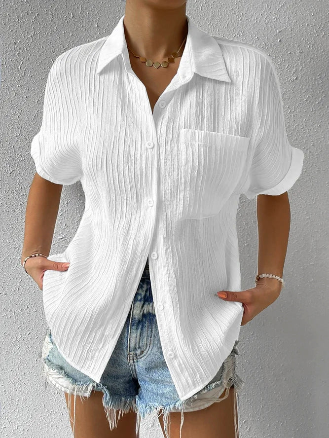 Dame Oversize Skjorte Stilla