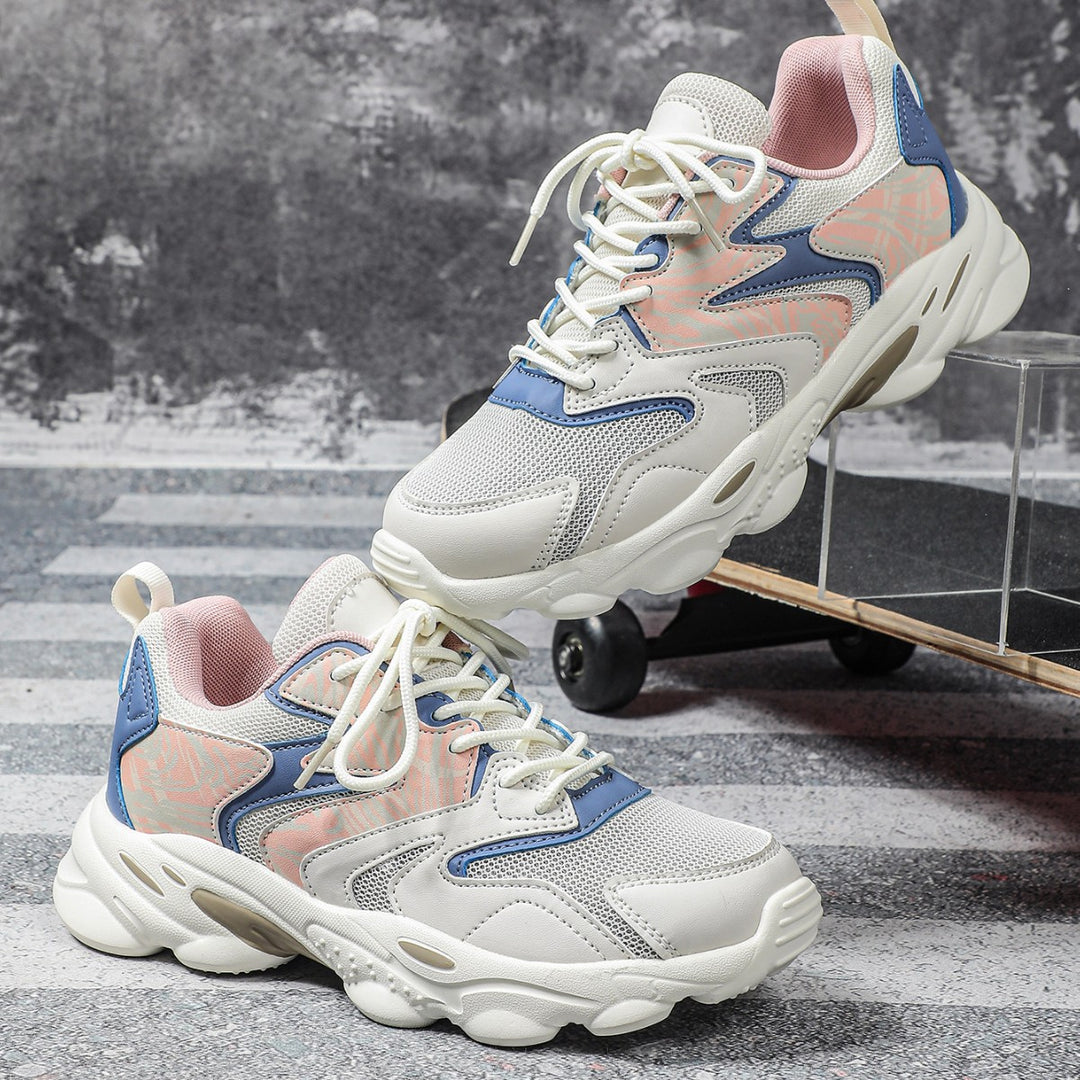 Dame Sportslig Livsstil Sneakers med glinsende accenter Stilla