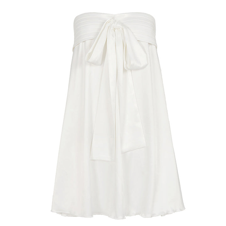 Dame Elegant Sommernederdel med Smykkebånd Skovae