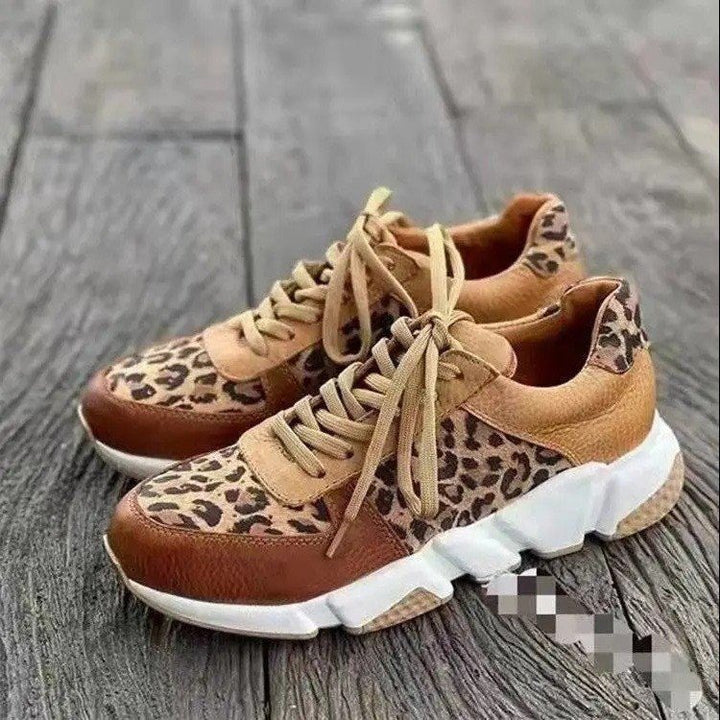 Dame Sneaker med dyreprint og skridsikker sål Stilla