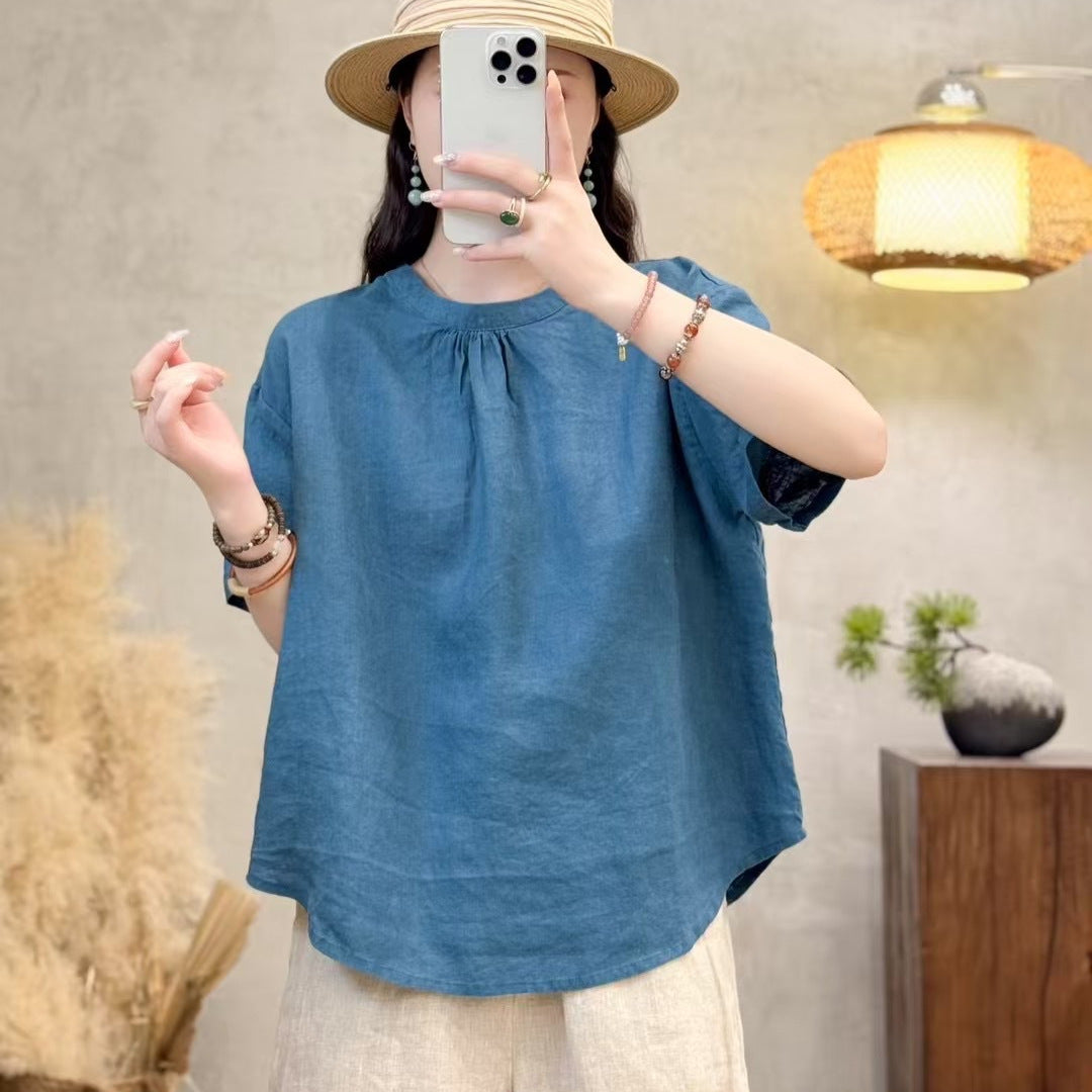 Femme Relaxed Fit Kortærmet Bluse Stilla
