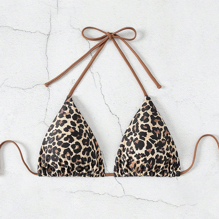 Damer trekant-bikini med fashionable leopardmønster Skovae