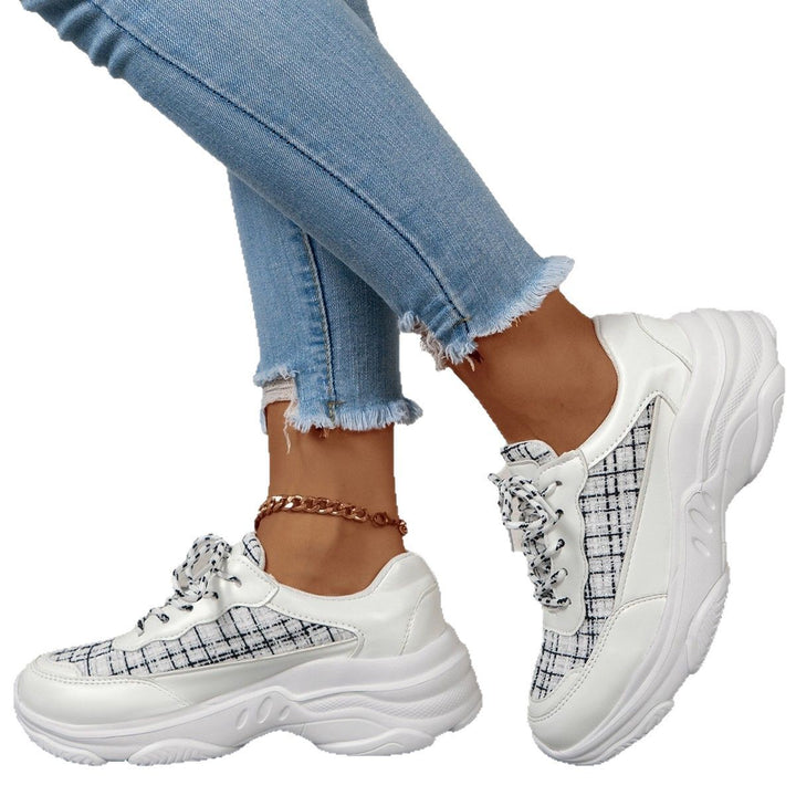 Dame Sporty Sneakers i moderne ternet mønster Stilla