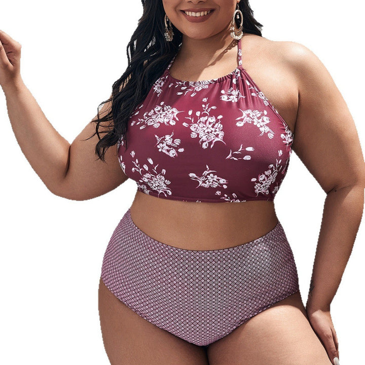Dame Højskåret Bikini med moderigtigt Cropped-Top Skovae