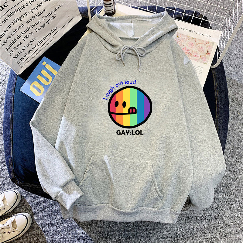 Kvinder hoodie med farverig grafisk print Skovae