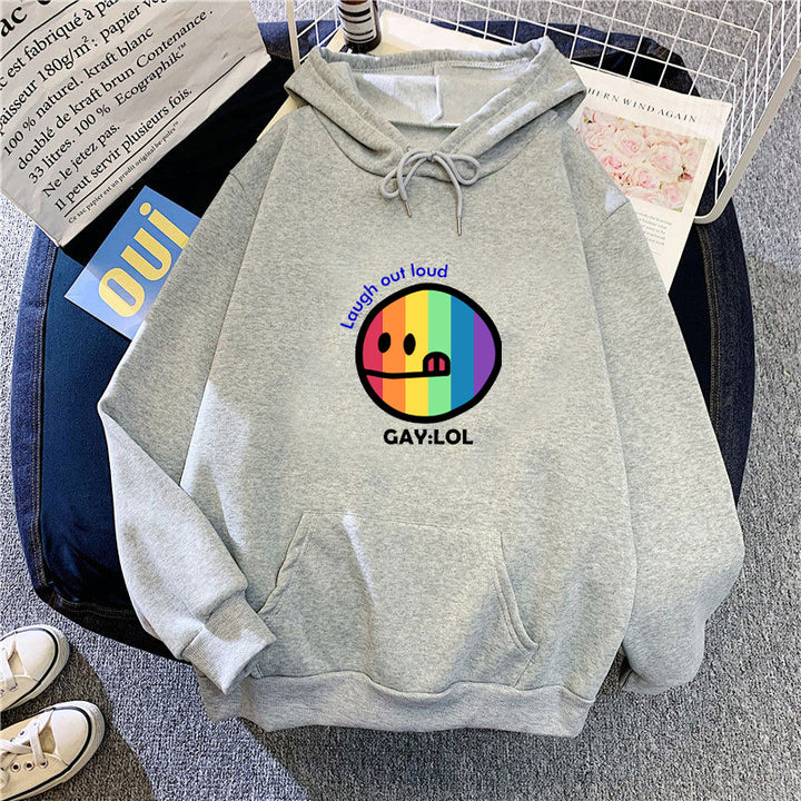 Kvinder hoodie med farverig grafisk print Skovae